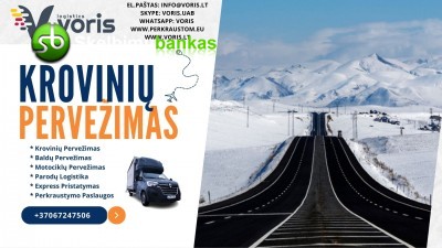 Itin skubių krovinių EXPRESS pervežimų organizavimui pasitelkiame visas plataus tinklo galimybes Lithuania - Europe - Lithuania +37067247506