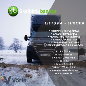 Kiekvieną dieną krovininiais mikroautobusais Iš Olandijos į Lietuvą aukcionų pervežame ( baldus,įranga,daiktus) Lithuania - Europe - Lithuania +37067247506