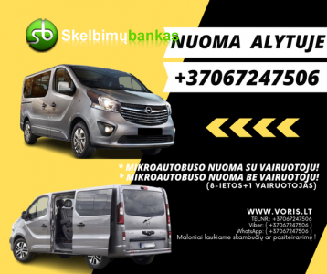 Pietų Lietuva / Alytaus regionas  Keleivinių 9 vietų mikroautobusų nuoma +37062387452 www.tralunuoma.lt ALYTUS